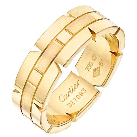 cartier men's tank ring